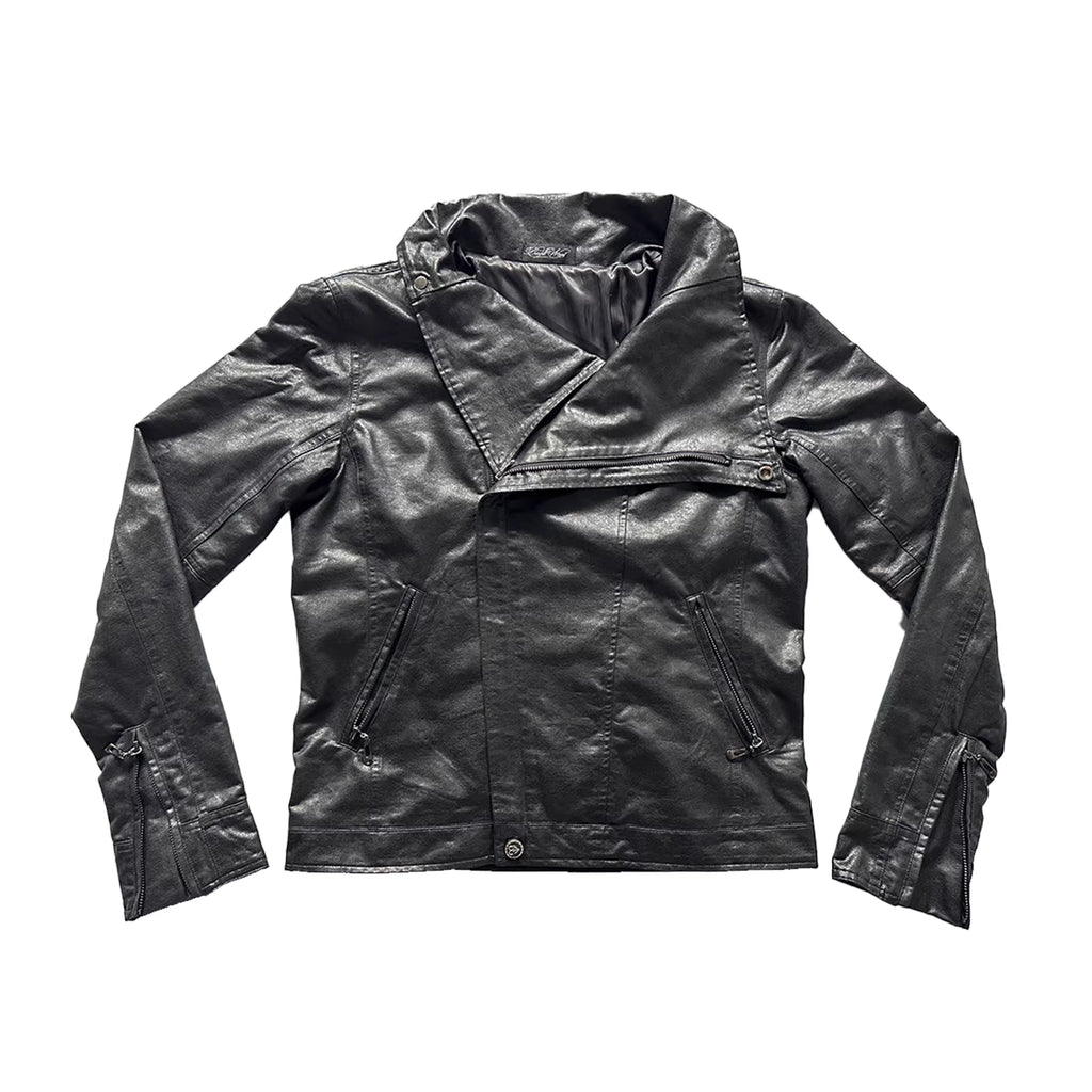 BSSHTTWASIL detail zip leather jacket