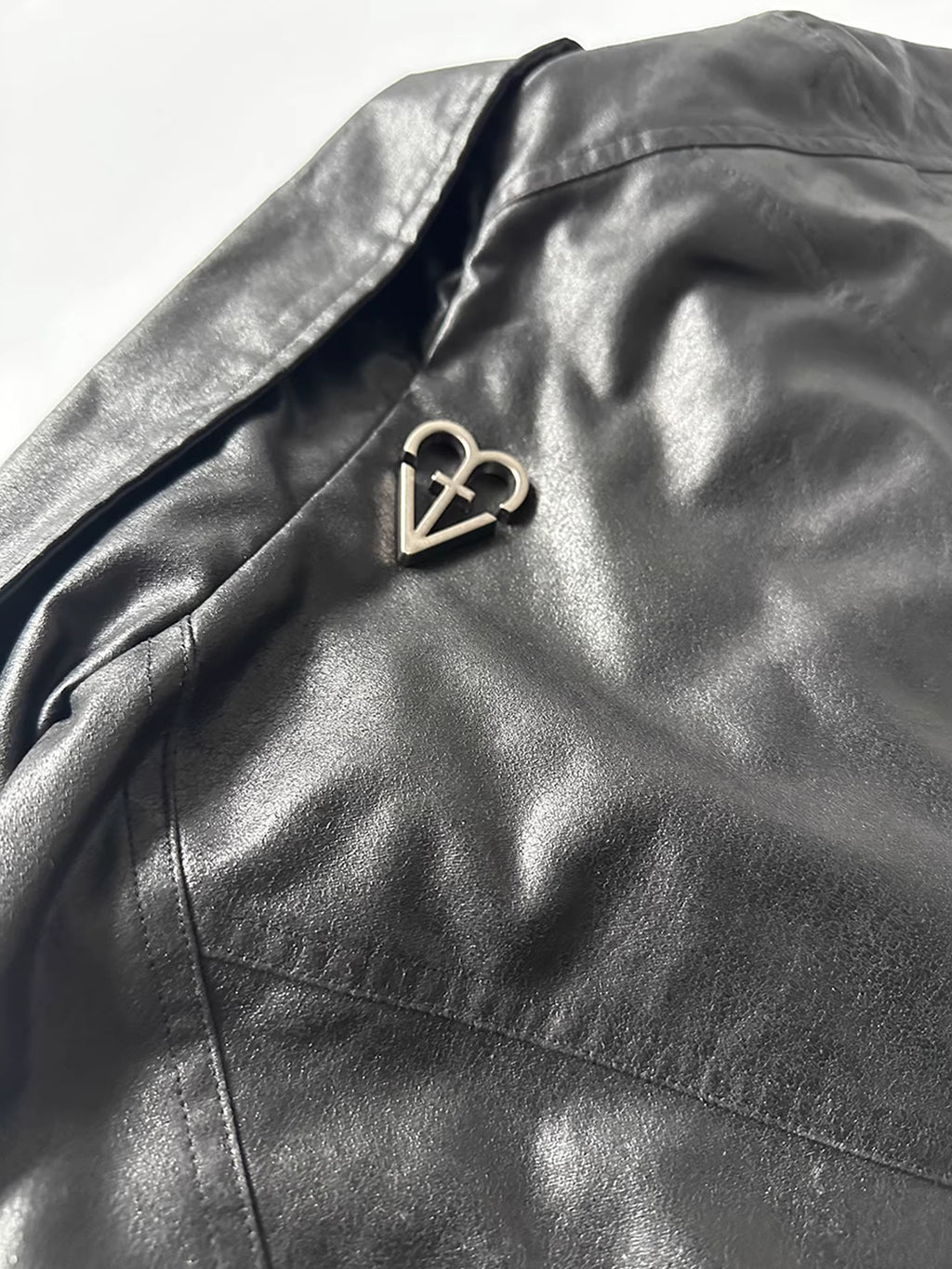 BSSHTTWASIL detail zip leather jacket