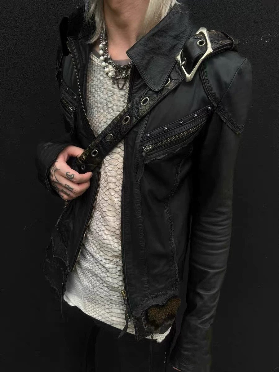 RED69 vkei snake skin long sleeve tee