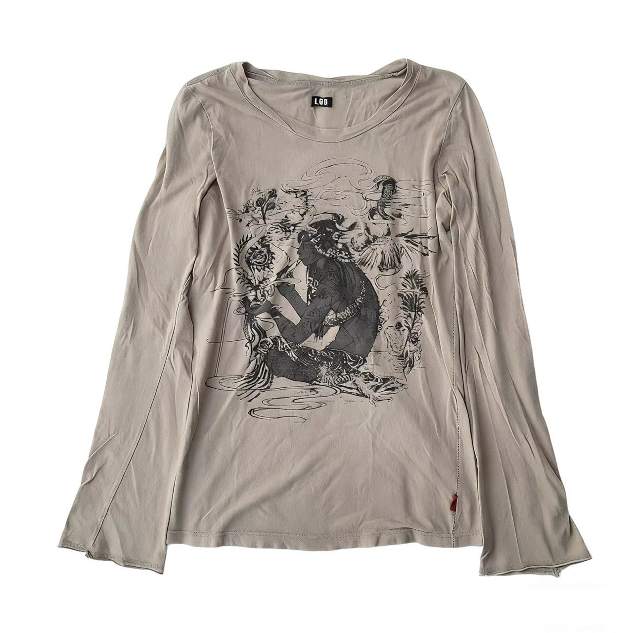 RED69 vkei drape sleeve tee