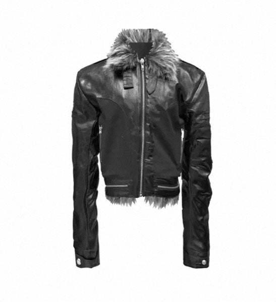 DETW cross fur jacket