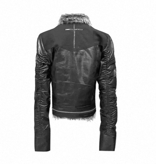 DETW cross fur jacket