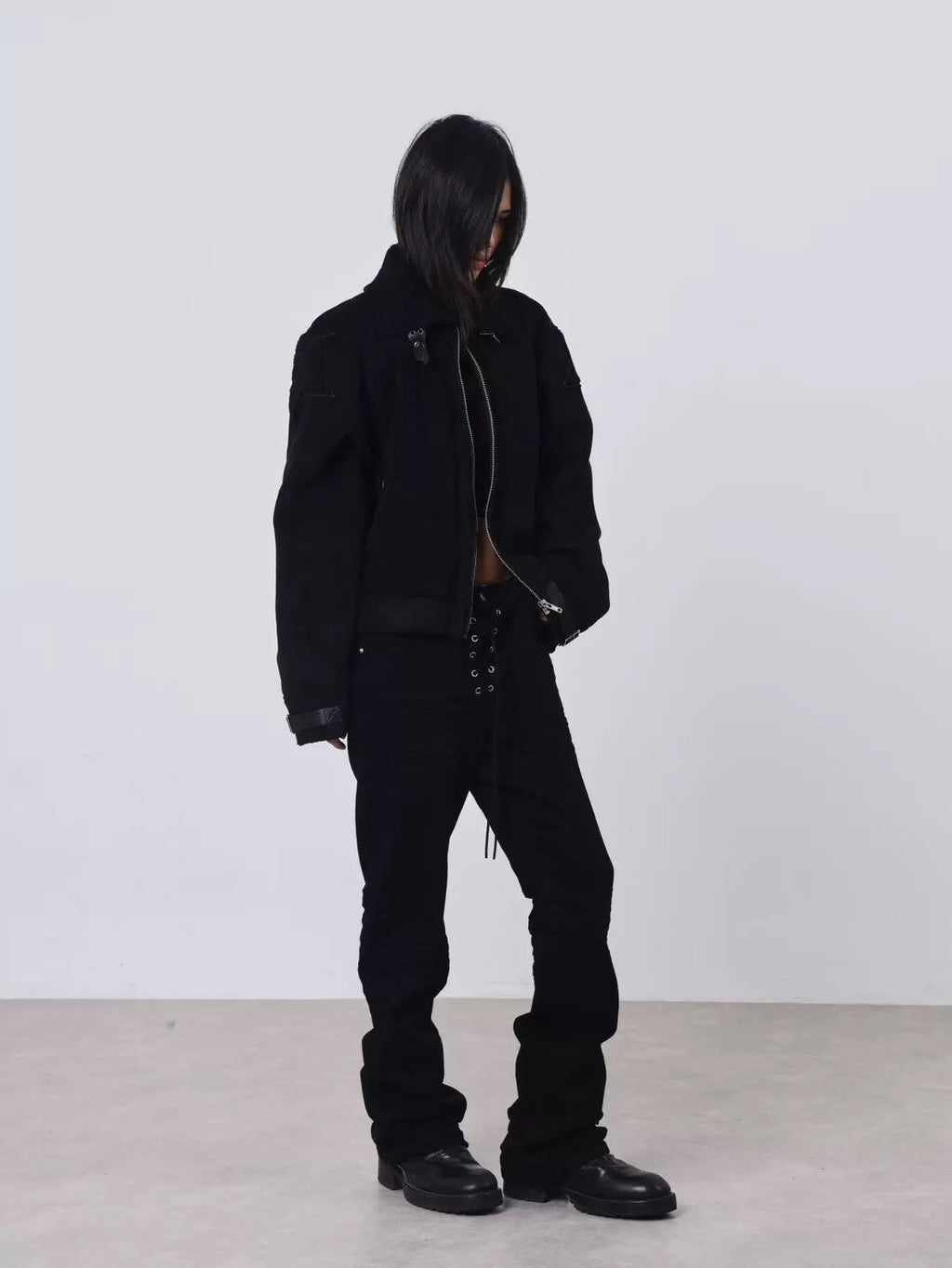 DETW cotton skinny flare pants