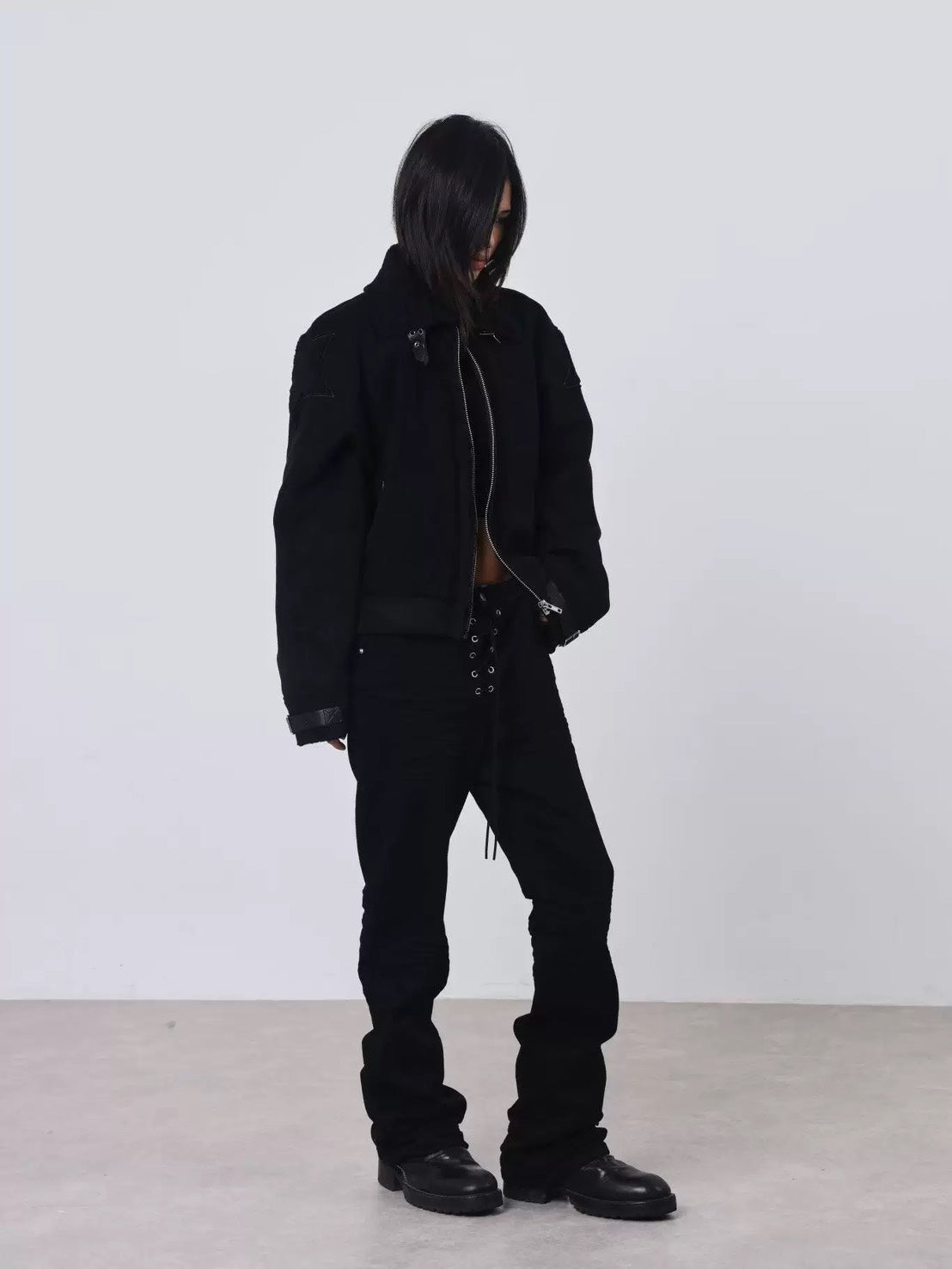 DETW cotton skinny flare pants