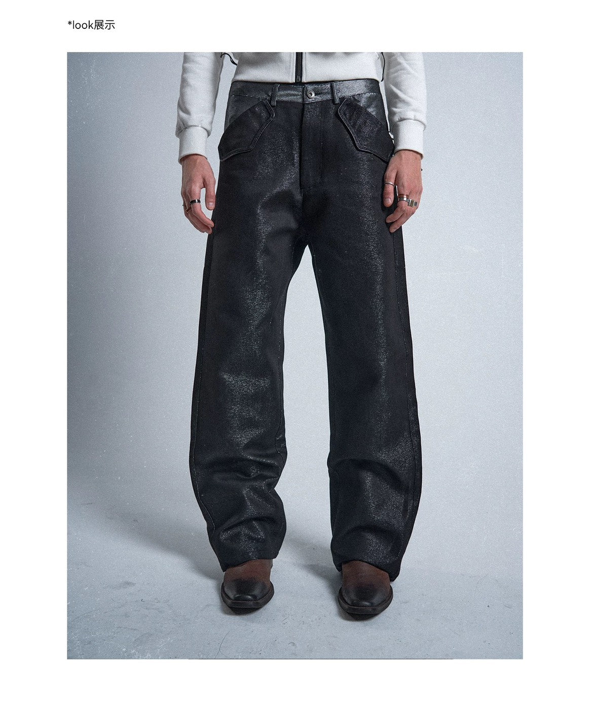 no E mosen 13oz Raw Straight Leg Jeans