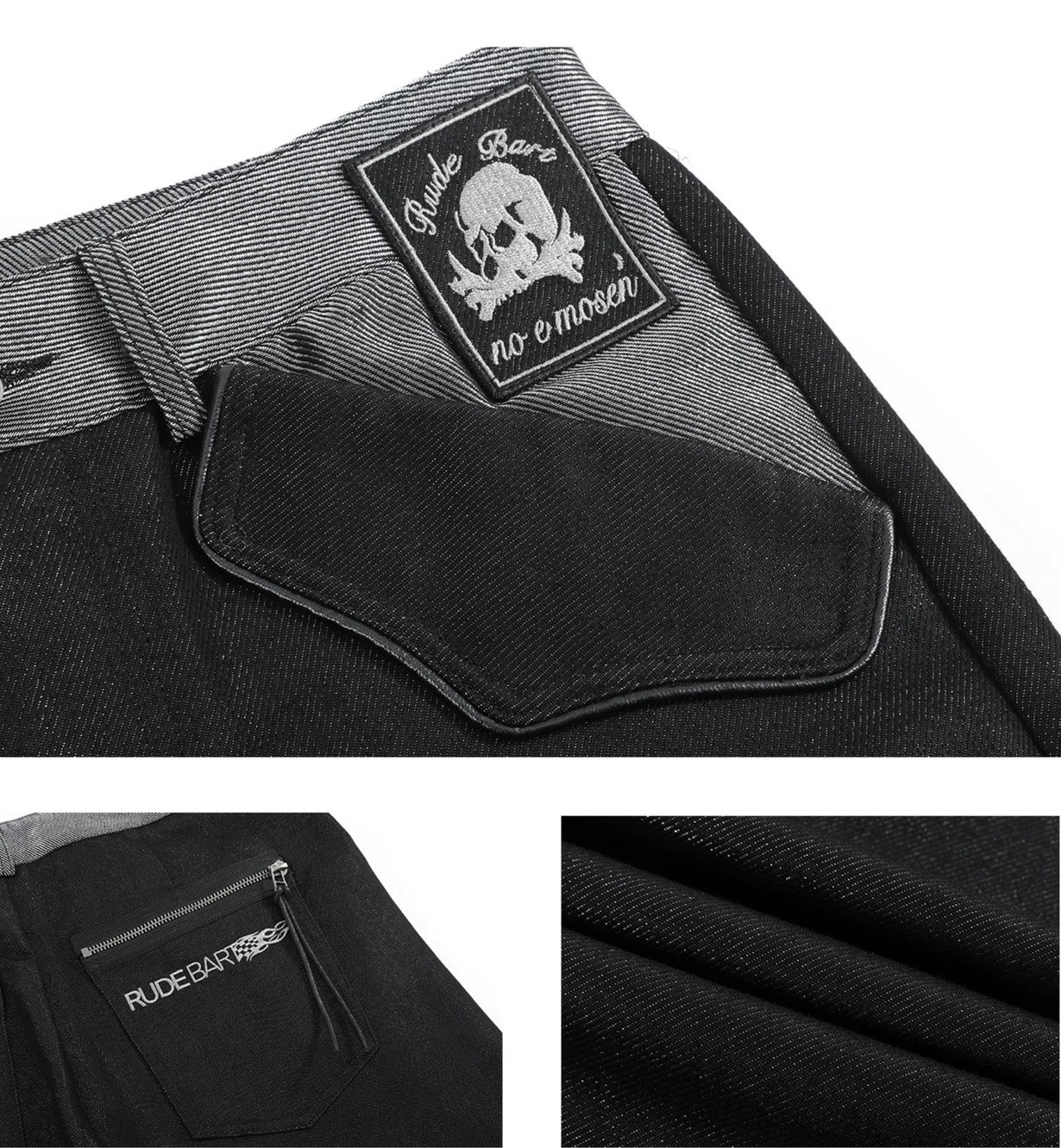 no E mosen 13oz Raw Straight Leg Jeans