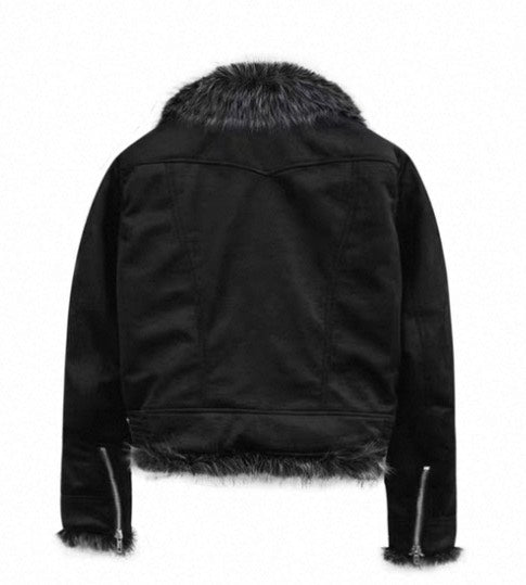 no E mosen short fox fur padded coat